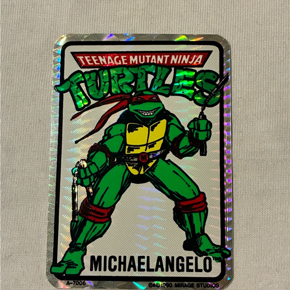 Teenage Mutant Ninja Turtles Michaelangelo Holographic Card